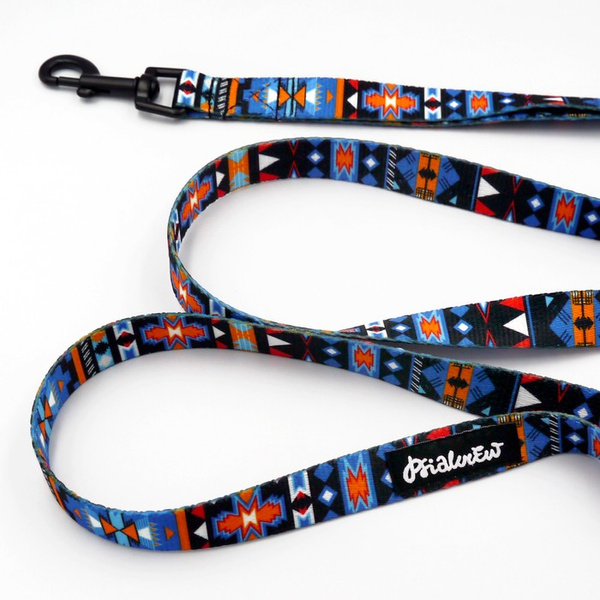 Walking leash for Dog Sorry Winnetou Psiakrew, width 2 cm, black snap hook 6 cm