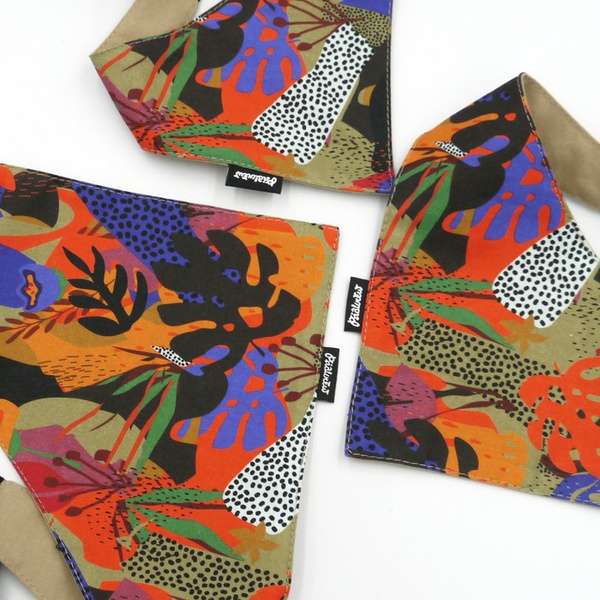 Dog Bandana Colorful Thicket Psiakrew handkerchief style to tie around your pet’s neck