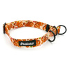 Half-choke collar Cinnamon Gingerbread Psiakrew, 2.5 cm wide, medium and big dogs, black extras