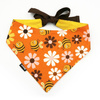 Dog Bandana Busy Bees handkerchief style to tie around your pet’s neck