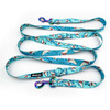 Dog Leash Sharks width 2.5 cm, 1"  wide, holo snap hook 8cm
