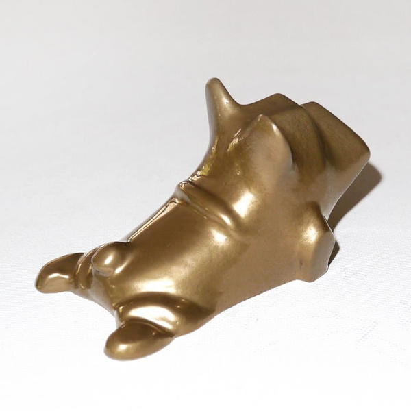 Sculpture French Bulldog Gold Yoga