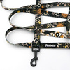 Long Dog Leash Zodiak width 2 cm (0.78") wide, black snap hook 6 cm