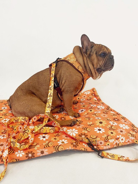 Hundedecke Fleißige Bienen Psiakrew - matt, Minky Fleece Plaid