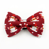 Christmas Dog Bow Tie- Santas, Pet Bow Tie, Bowtie, Collar Attachment