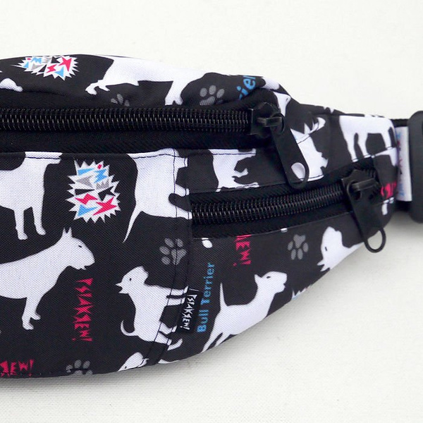 Fanny Pack, Hip Bag Bull Terrier, EBT Dogs Bum Bag, dog walking bag Psiakrew