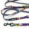 Long adjustable dog leash for small dogs, Crazy Leopard Psiakrew, 1.5 cm, black snap hook 6 cm