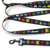 Dog Leash Invaders Psiakrew width 2.5 cm, 1"  wide, snap hook black 6cm