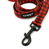 Dog Leash Lumberjack width 2 cm 0.78 ", black extras