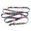 Long Dog Leash Crazy Leopard width 2 cm (0.78")  wide, , black snap hook