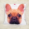 Decorative Pillow I love French Bulldog Biszkopt