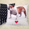 Decorative Pillow I love English Bulldog