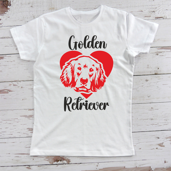 Personalizowana Koszulka damska z Psem rasy Golden Retriever Psiakrew