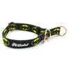 Half-Choke-Halsband BatDog, 2 cm breit, für kleine Hunde, goldene Accessoires