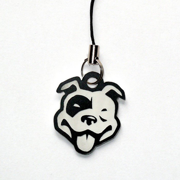 Amstaff dog pendant, tag, charms