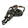 Long Dog Leash Zodiak width 2 cm (0.78") wide, black snap hook 6 cm