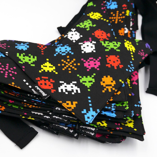 Dog Bandana Invaders Psiakrew handkerchief style to tie around your pet’s neck