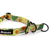 Halb-Klemmhalsband Guacamole Time Psiakrew, 2,5 cm breit, für mittelgroße und größere Hunde, Schwarz-Beschläge