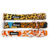 Half-choke collar Wild Animals, 3 cm wide, medium and big dogs, pink gold extras