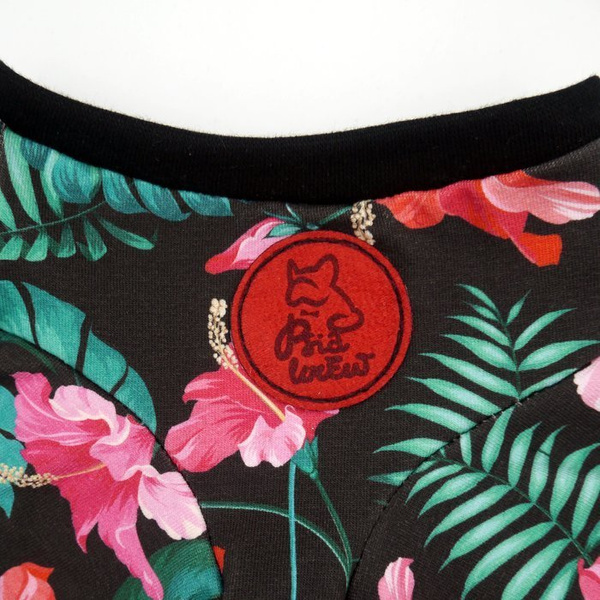 Koszulka T-shirt dla Psa Tropical Monstera Psiakrew