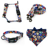 ACCESSORY KIT. Medium dog. Dia de los Muertos Psiakrew Series; Collar, Harness, Leash, Bandana