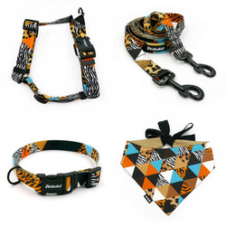 ACCESSORY KIT. Big dog. Wild Animals Psiakrew Series; Collar, Harness, Leash, Bandana