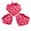 Dog Bandana Snowflakes handkerchief style to tie around your pet’s neck