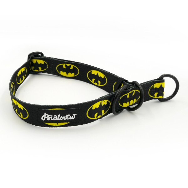 Half-choke collar Bat Dog, 2.5 cm wide, medium and big dogs, black extras