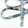 Walking leash for Dog Spotted Cow Psiakrew, width 2 cm, holo snap hook 6 cm