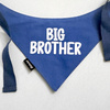 Blue Personalized Dog Bandana, Your Logo Graphic, Tied Handkerchief, Scarf Psiakrew