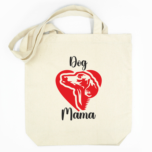 Personalized Cotton Tote Bag Psiakrew Dachshund Dog + Custom Text