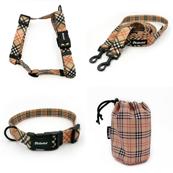 ACCESSORY KIT. Medium dog. Dogberry Psiakrew Series; Collar, Harness, Leash, Sachet for dog treats