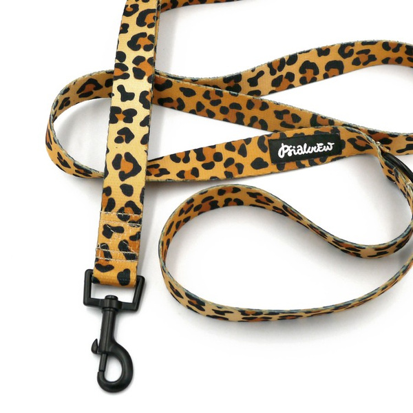 Dog Leash Tarzan width 2.5 cm, 1"  wide, black snap hook 6 cm