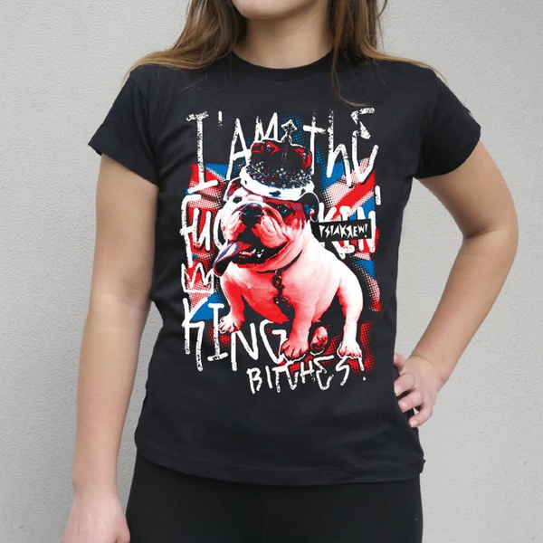 Women's T-shirt English Bulldog The King