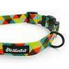 Dog Collar Psiakrew Bermuda Triangle  2.5 cm 1"  wide, black extras