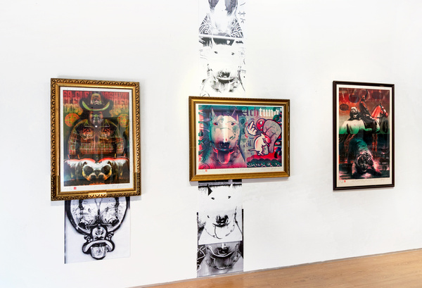 Color lithography PIES GO XXXXX artistic graphics, Krzysztof Świętek