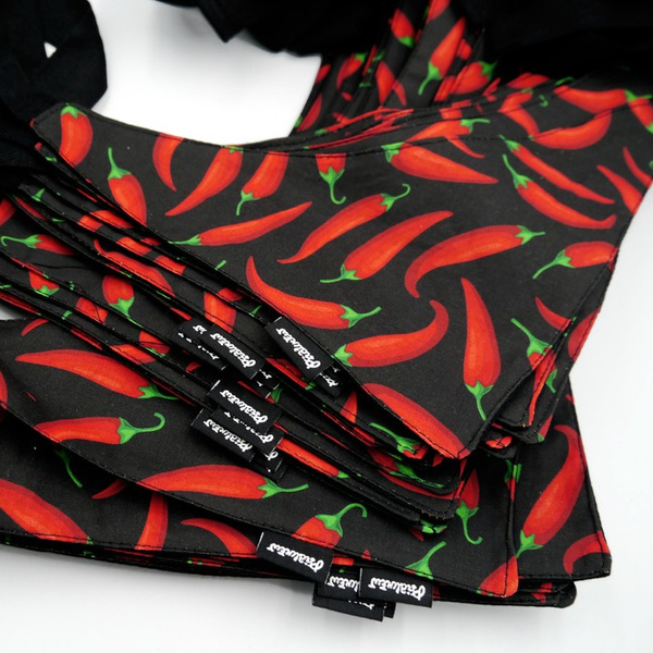 Red Hot Chili Psiakrew Bandana, gebundenes Taschentuch, Baumwollschal