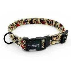 Dog Collar Psiakrew Dog Tattoo Flash, 2 cm 0.78"  wide, for smaller dogs