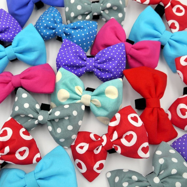 Dog Bow Tie Violet, Pet Bow Tie, Bowtie, Collar Attachment