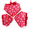 Dog Bandana Snowflakes handkerchief style to tie around your pet’s neck