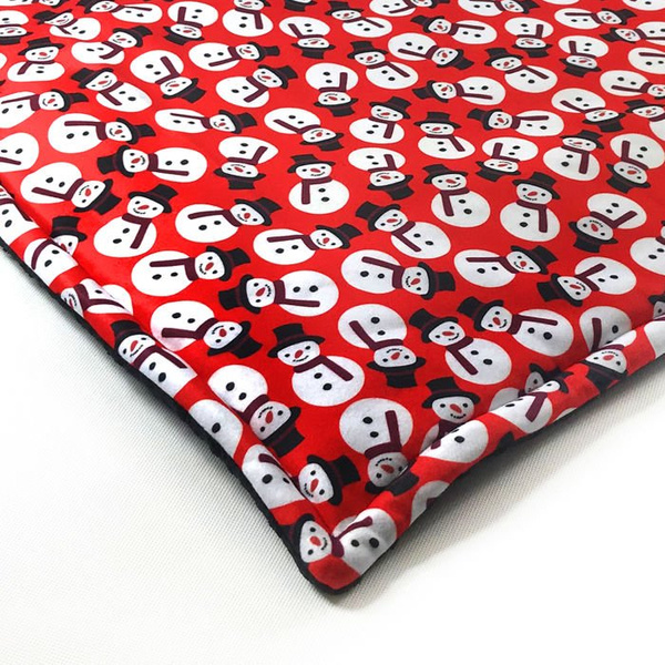 Premium Mat Plaid Blanket for the dog, Snowman Psiakrew Design