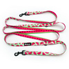 Long Dog Leash Watermelon Psiakrew width 2 cm (0.78"), black snap hook 6 cm