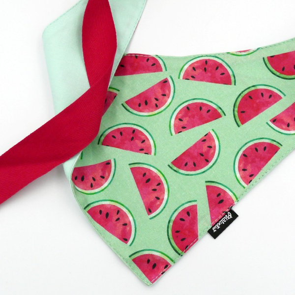 Watermelon Psiakrew Bandana, gebundenes Taschentuch, Baumwollschal