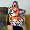 Welsh Corgi Dog Decorative Pillow Cushion Stuffed Doggy cuddly mascot