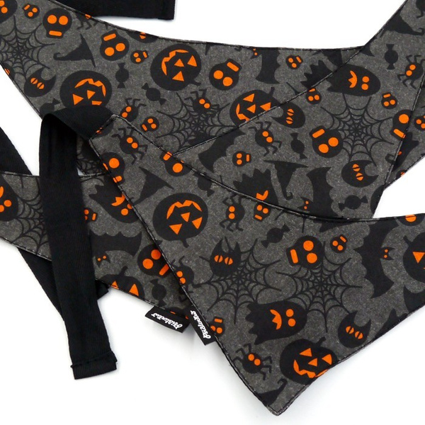 Halloween Gruseliges Hundehalstuch, gebundenes Taschentuch, Baumwollschal