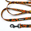 Long Dog Leash Dog On Fire Psiakrew width 2 cm (0.78"),  black snap hook 7 cm (3,15")