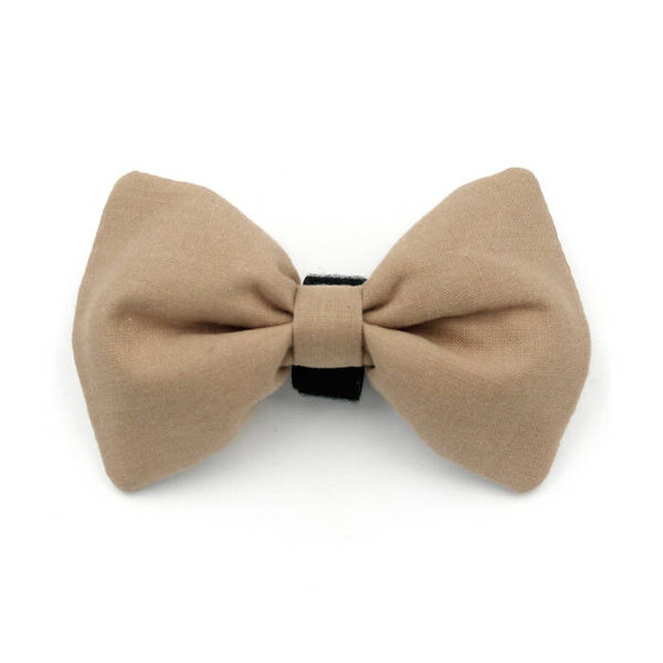 Beige Dog Bow Tie Psiakrew, Pet Bow Tie, Bowtie, Collar Attachment