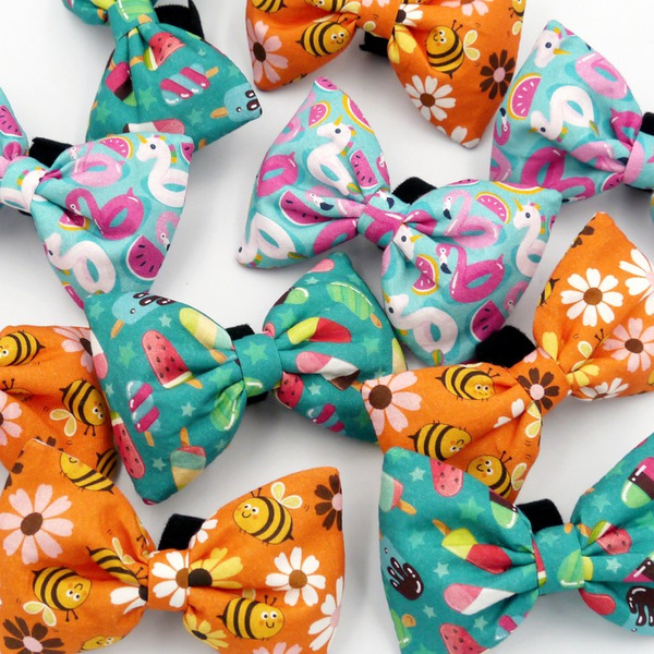 Dog Bow Tie Ice Ice Baby Pet Bow Tie, Bowtie, Collar Attachment