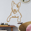 Wall decal Dog - Bull Terrier Smile - wall decoration Baby Room Dog Lovers gift idea