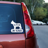 Car sticker with the name of the French Bulldog Dog On Board Psiakrew